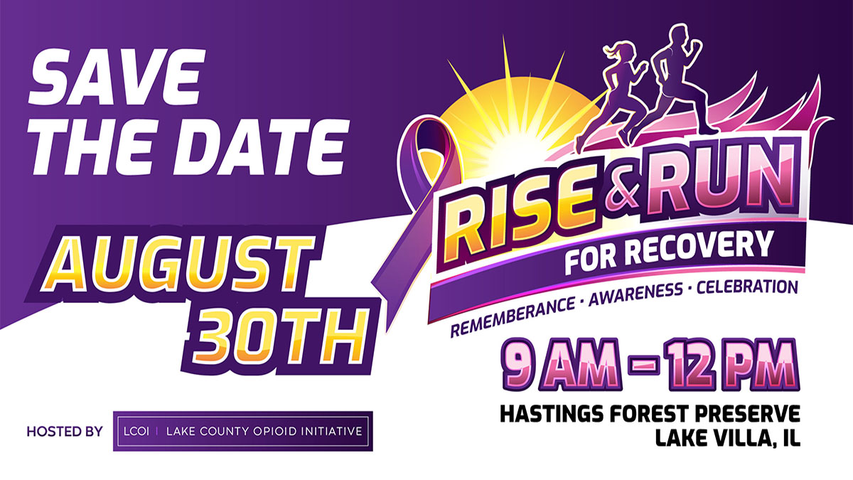 Rise and Run for Recovery 5K at Hastings Forest Preserve in Lake Villa